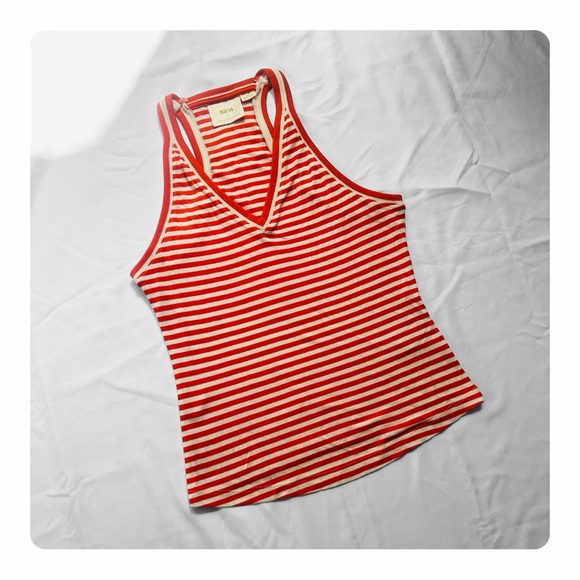 β
Maeve by Anthropologie Striped Tank Top - Orange/White β
- Picture 4 of 16